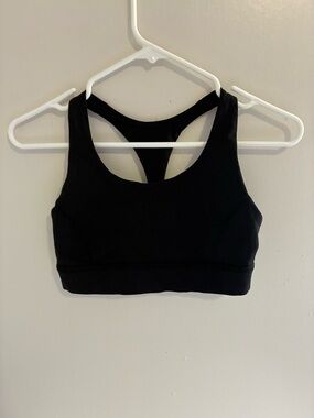 Lululemon Energy Sport Bra Womens Black SZ 6 Crossback